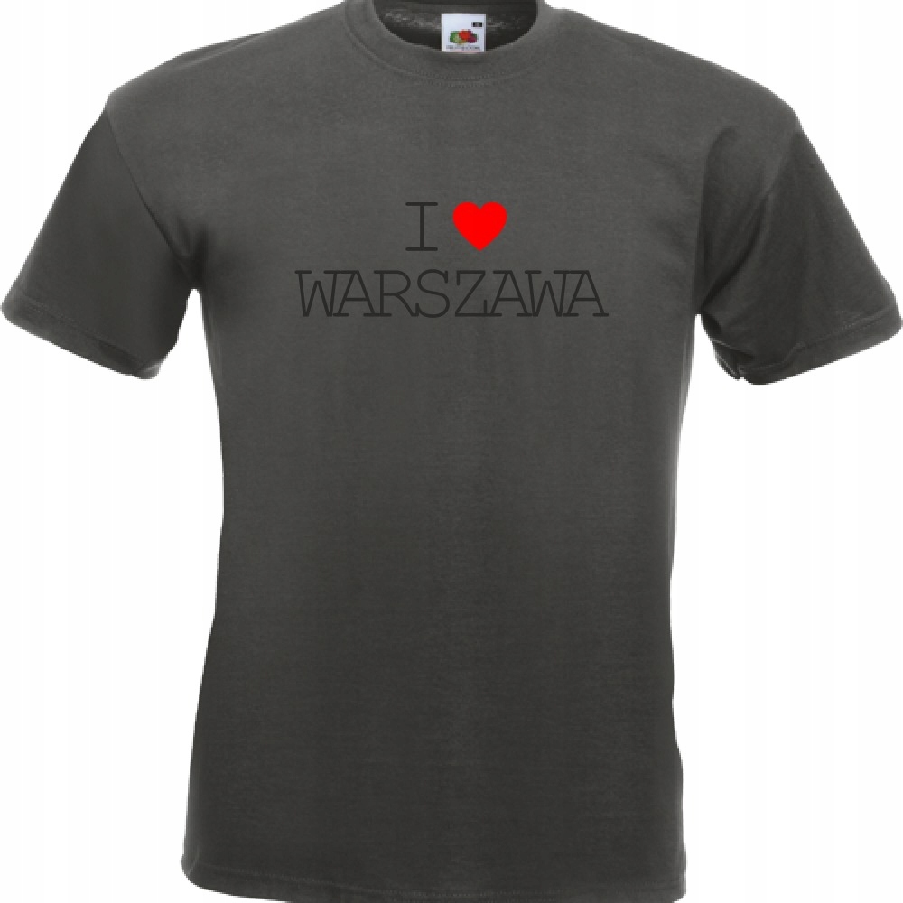 

Koszulka Warszawa stolica Polska L grafitowa