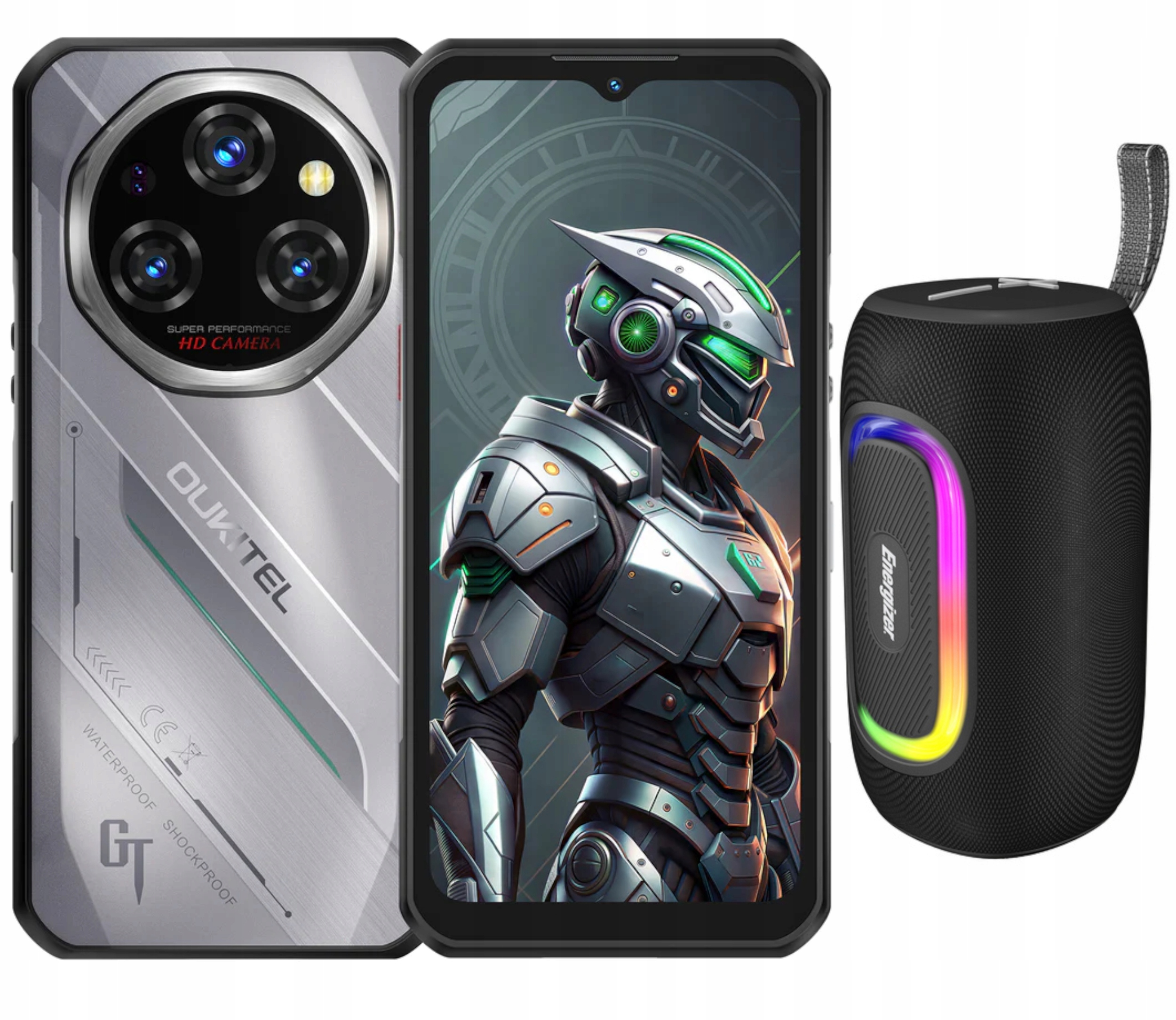 Smartphone Oukitel WP62 5G 8/256GB 11000MAH 6,58" Android Srebrny Głośnik