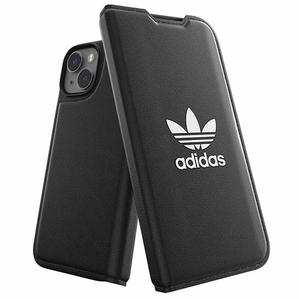 Etui książkowe Adidas Or do iPhone 14/15/13 6.1" czarno-białe 50181