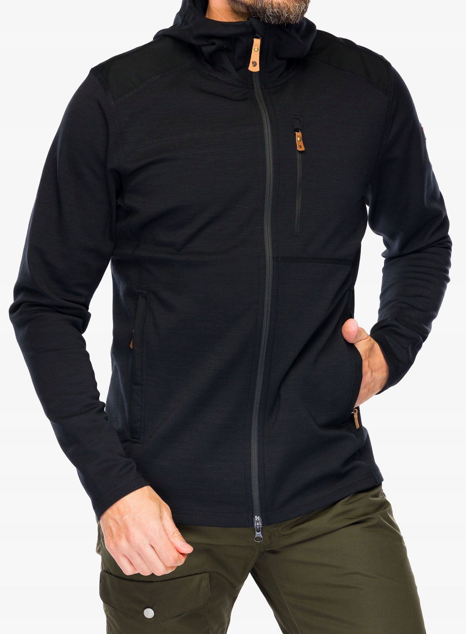 Kurtka Fjallraven Keb Fleece Hoodie black M