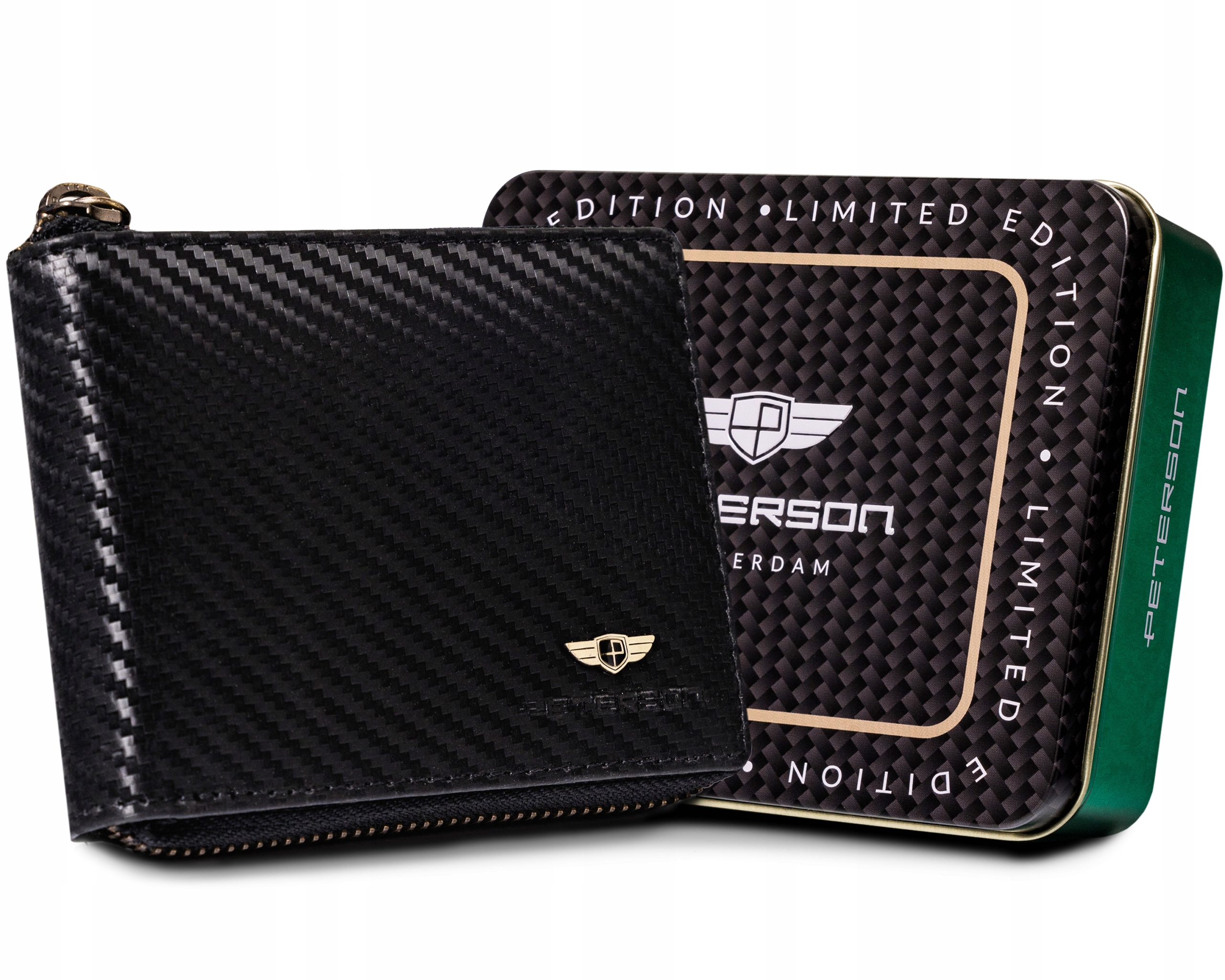 

Peterson portmonetka pojemny portfel męski czarny