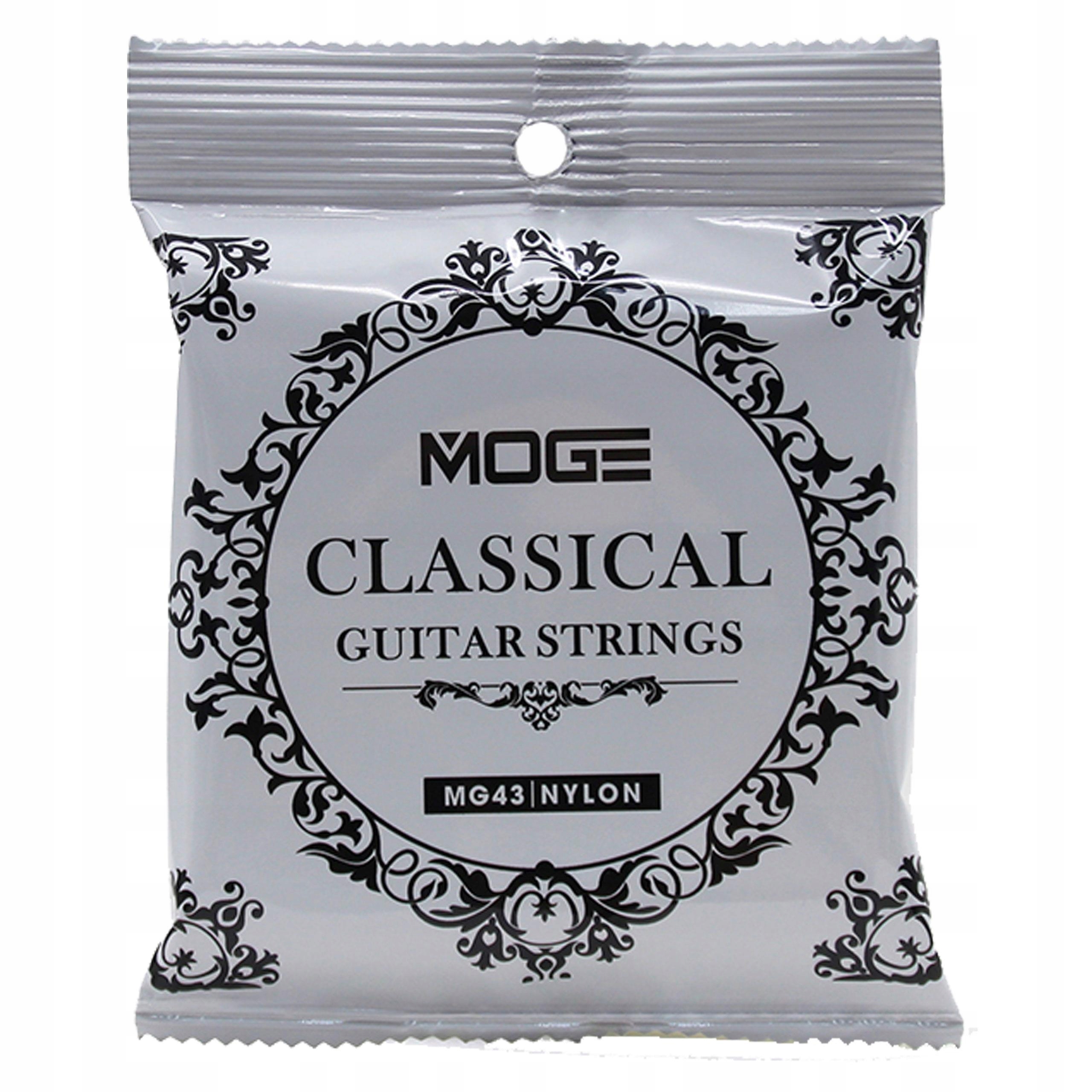 STRUNY DO GITARY KLASYCZNEJ NYLONOWE MOGE MG43 DOBRA JAKOŚĆ | BESTSELLER |