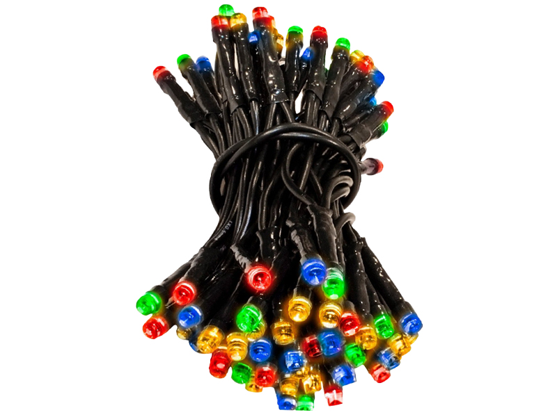 LAMPKI CHOINKOWE LED WEWNĘTRZNE KOLOROWE POJEDYŃCZE 100 LEDÓW + GNIAZDO Marka inna