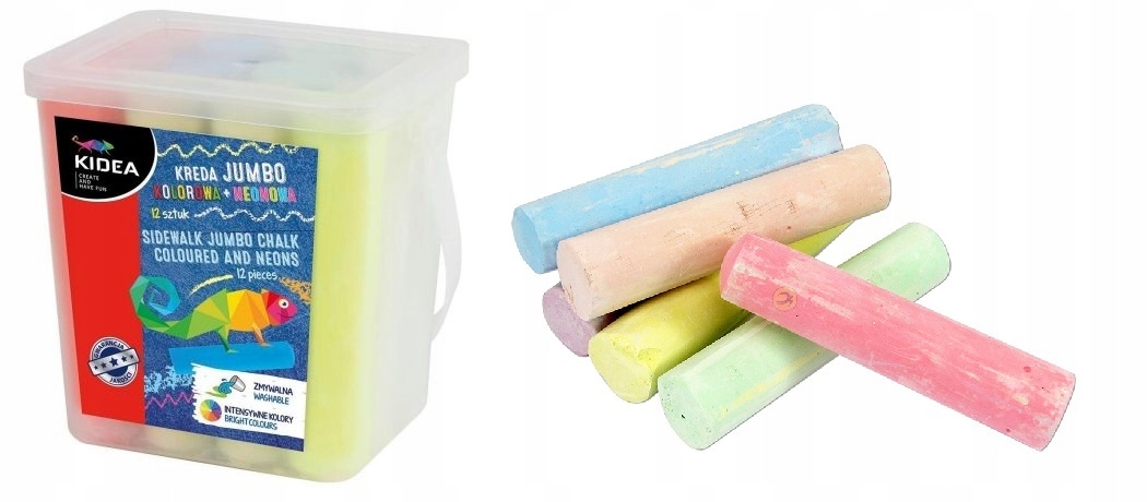 

Kreda Szkolna Chodnikowa Jumbo 2 Neon