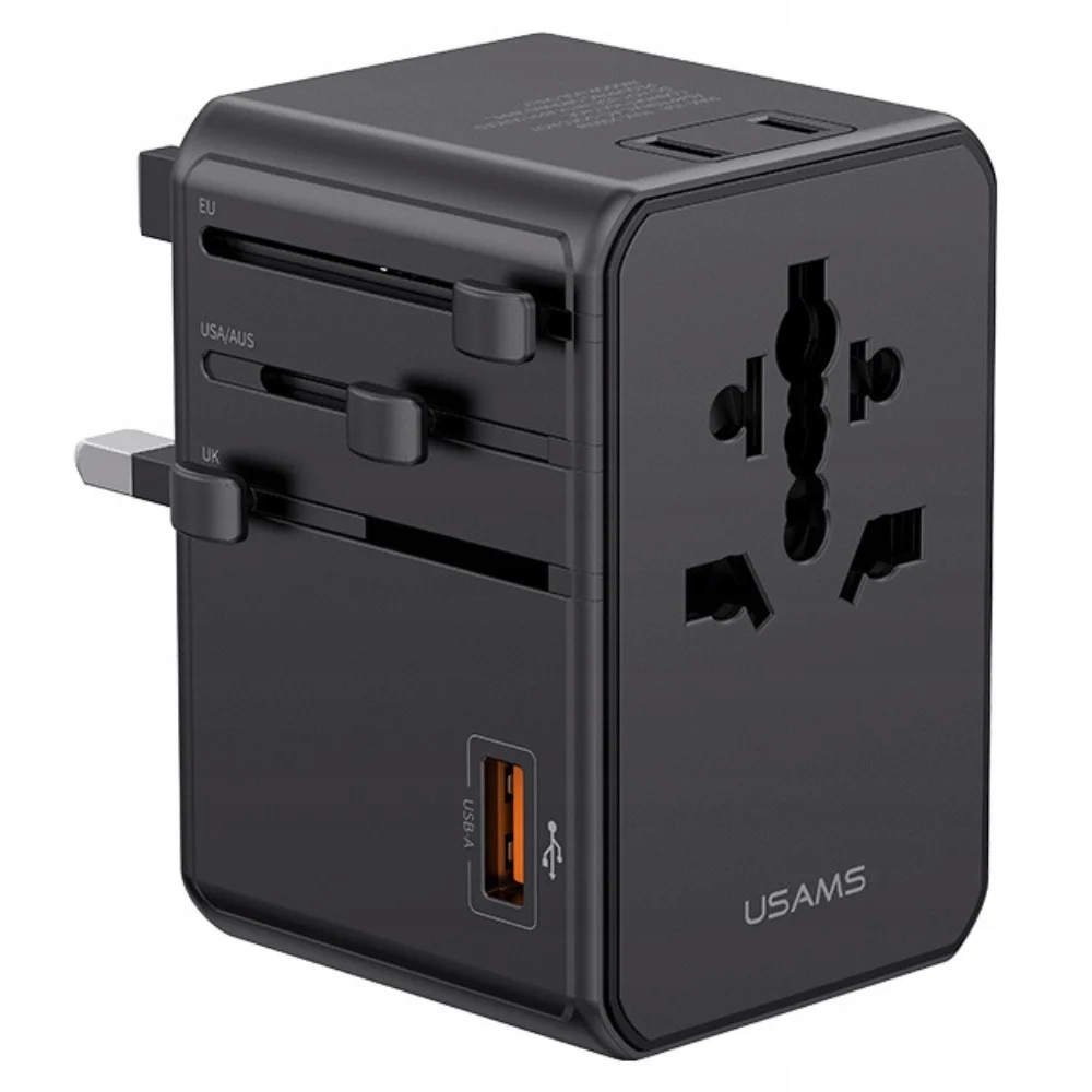 Nabíjačka Usams 4v1 Universal Travel Charger T72 65W Us/au/eu/uk c