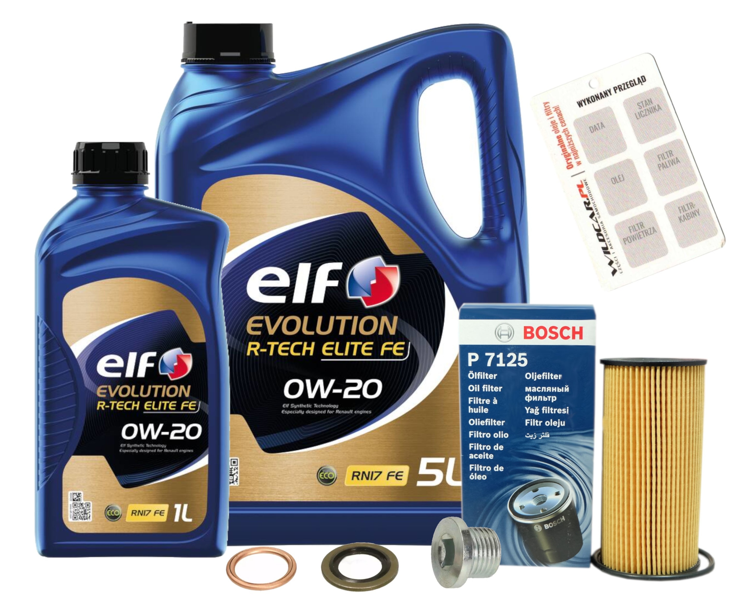 Olejový filter Bosch olej 0W20 Elf Elite Fe Renault Scenic IV Kadjar 1.7 dCi