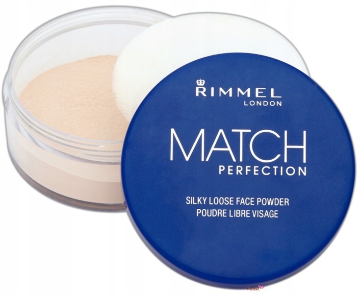 RIMMEL MATUJĄCY PUDER SYPKI TRANSPARENTNY MATCH