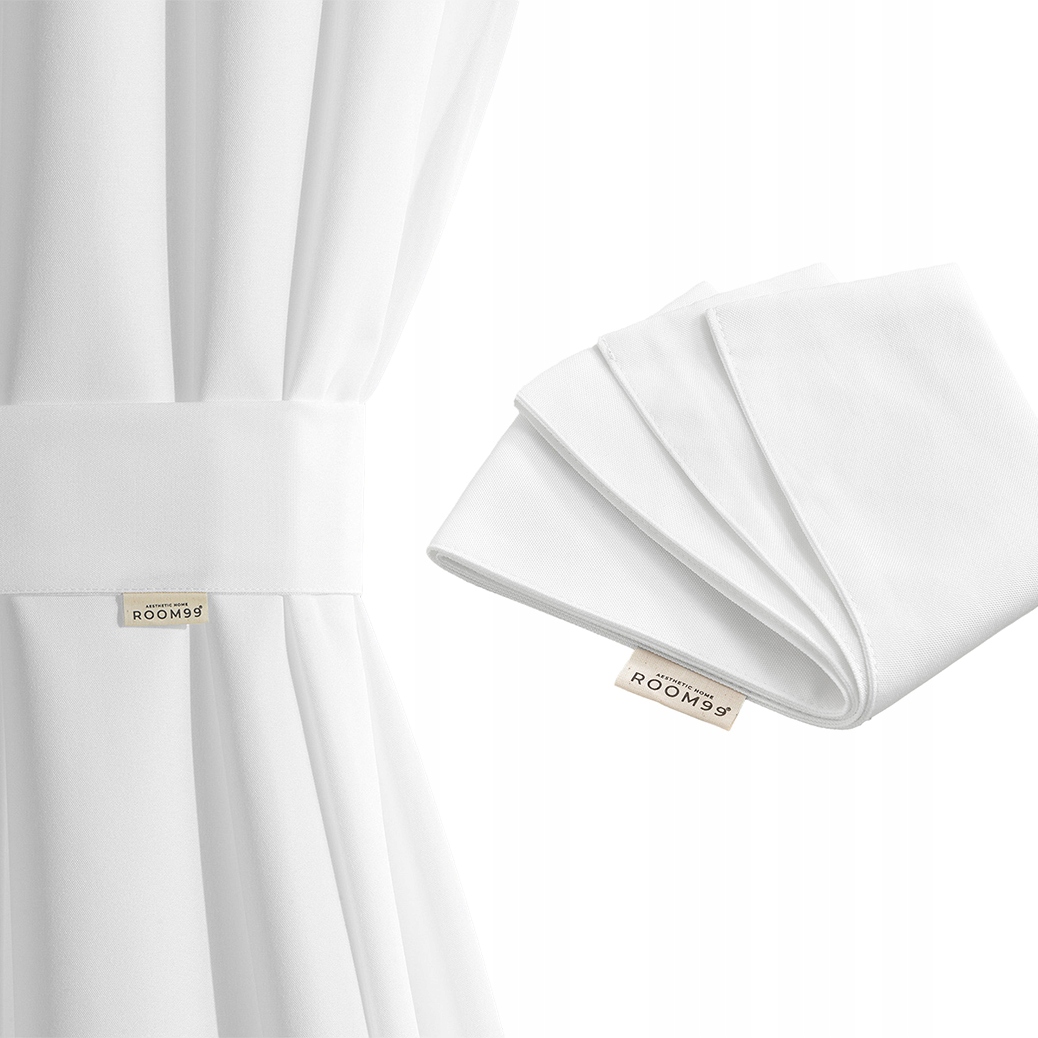 

Upięcie do zasłony na taras 8x120 szarfa biała