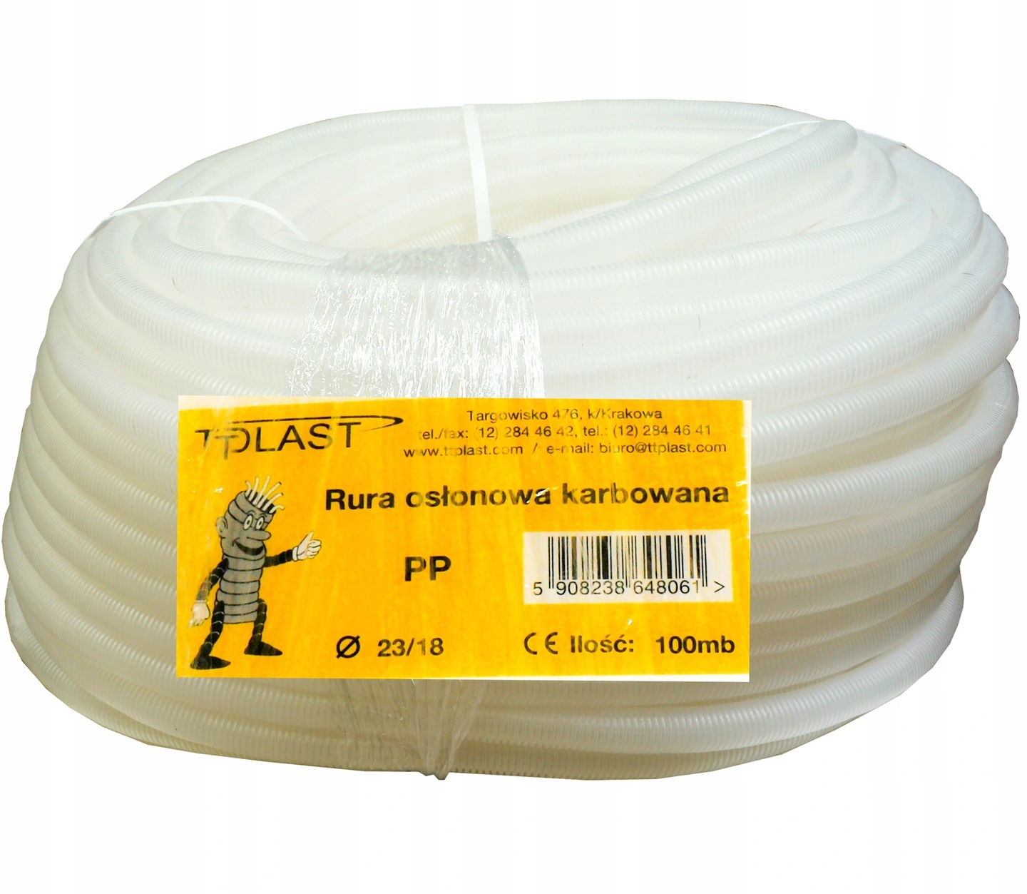 Rura karbowana 23mm RKLF 23/18 peszel 100m