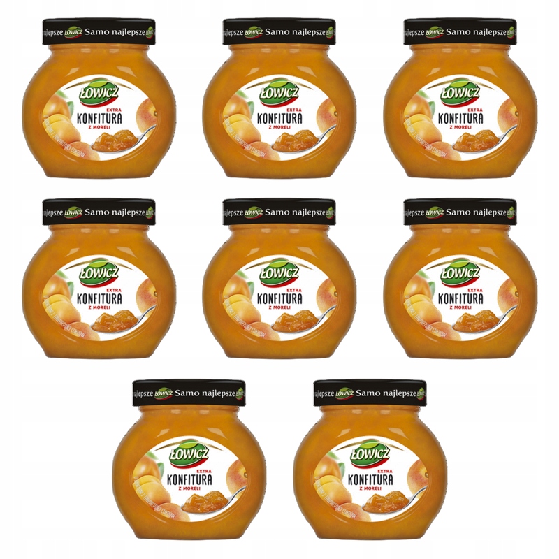 Łowicz Zavařenina extra z meruněk se sníženým obsahem cukrů 240 g X8