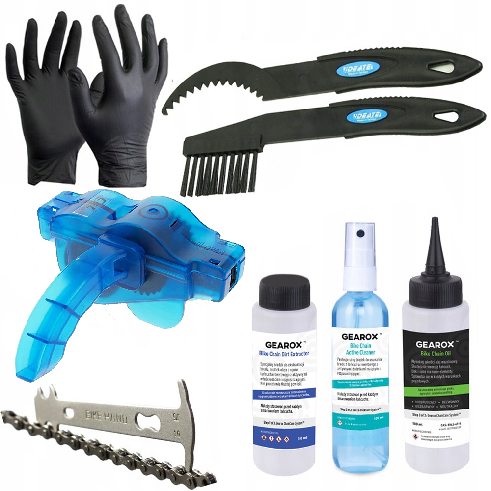 

Zestaw Czyszczenia Smarowania Łańcucha Gearox