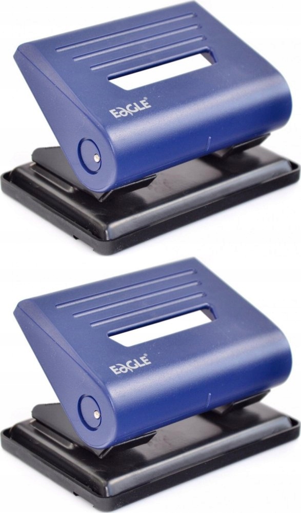 Dziurkacz Eagle 837 do 25 kartek niebieski x2