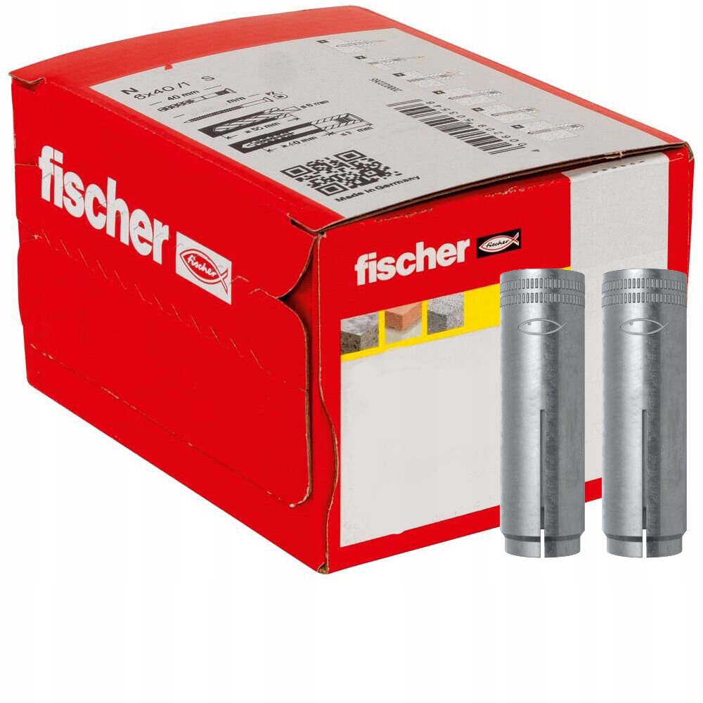 Fischer Zatĺkacia kotva na upevnenie vŕtačky a píly Ea M12X50 N D 50ks