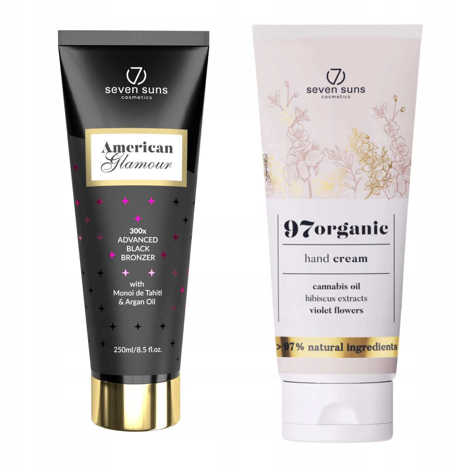 7suns American Glamour Mocny Bronzer 250ml Krem Do Rąk 75ml