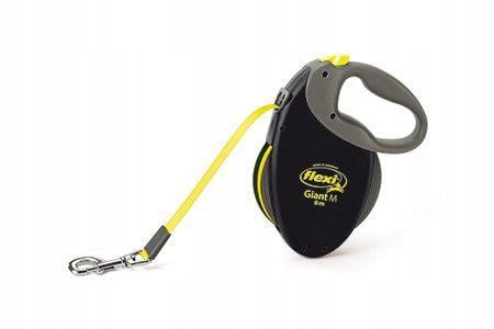 Levně Flexi Vodítko Giant M 8M Páska Černá/neonová Žlutá Max 25KG