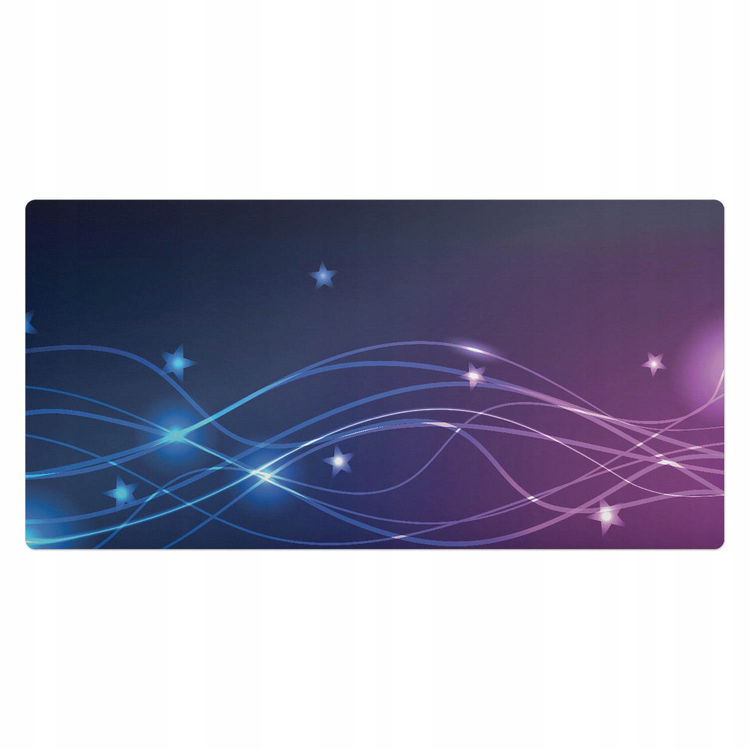 Elegantní dekorativní podložka na psací stůl Vlny pod nočním nebem 100 x 50 cm