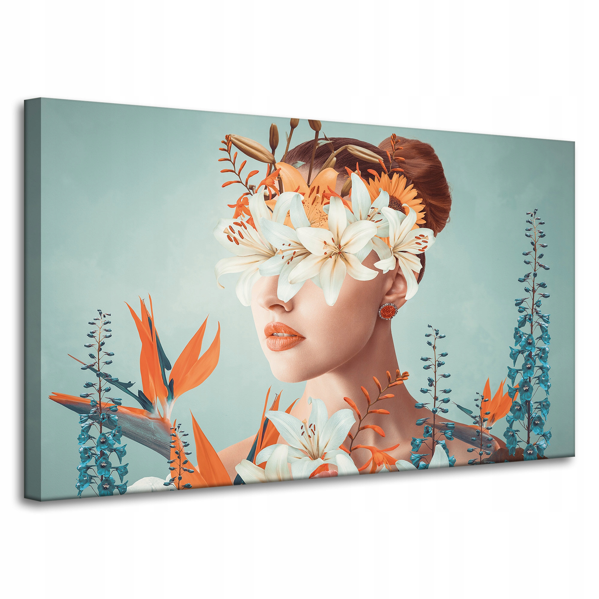 Obraz na plátně Květiny Příroda Dívka Drdol Umění 100x60 cm