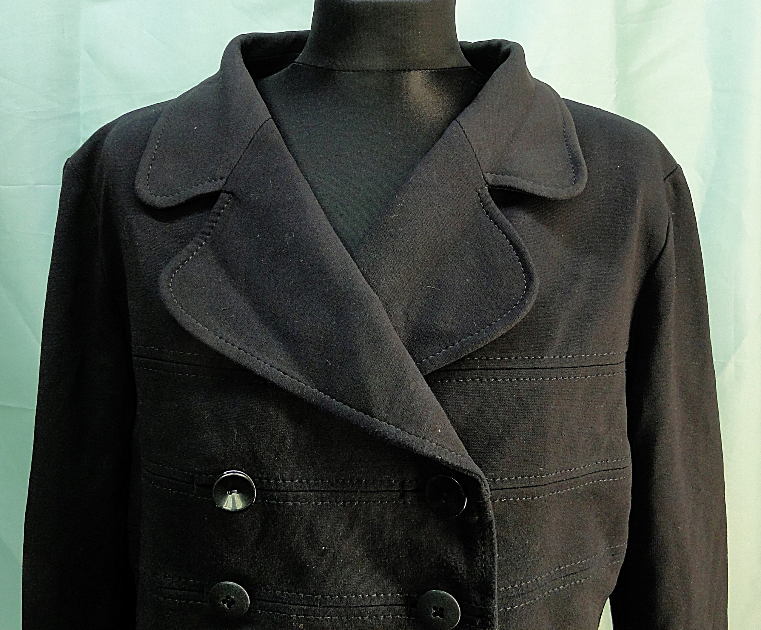 RED VALENTINO - marynarka - żakiet damski Odcień granatowy