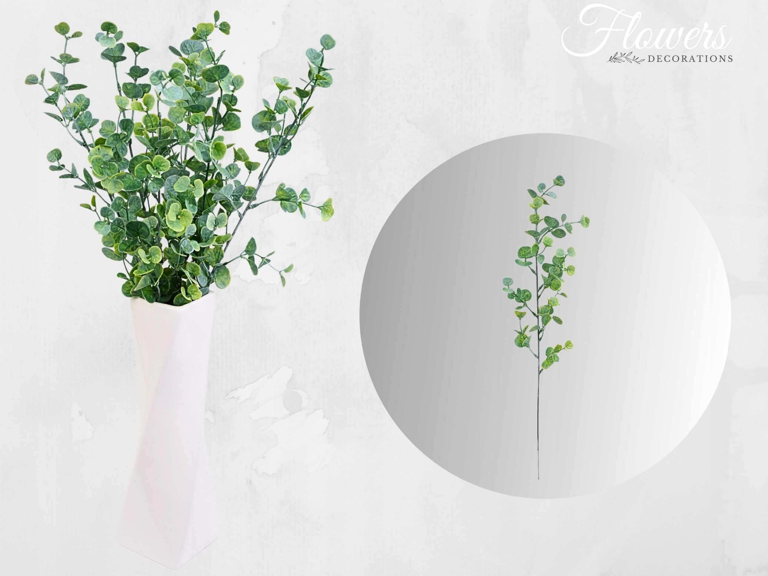 SZTUCZNA GAŁĄZKA EUKALIPTUS DO STROIKÓW PIK 57cm GRÓB SZTUCZNE LIŚCIE DŁUGI Typ inny