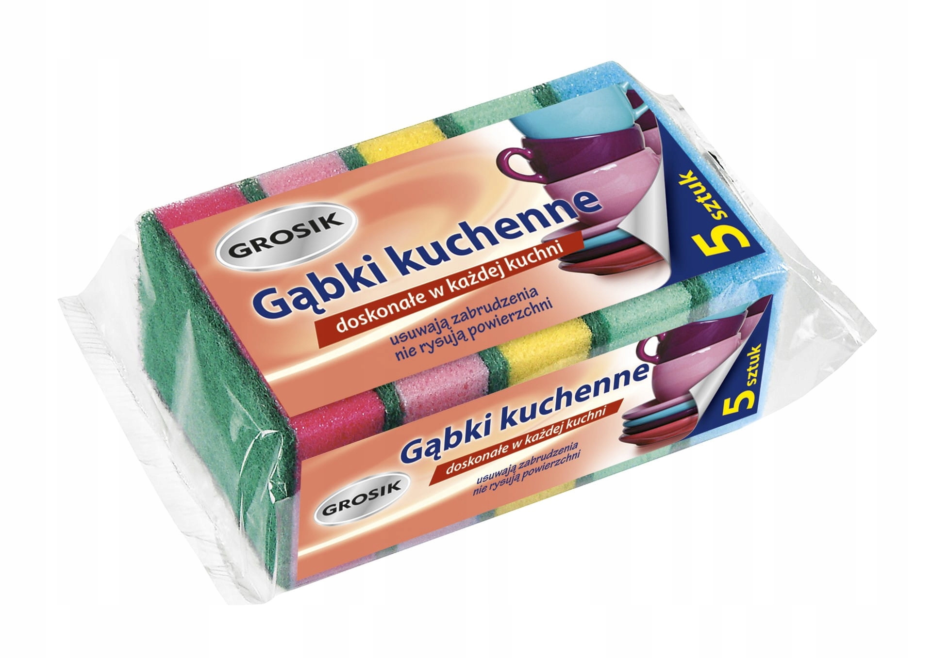 

Grosik Gąbki kuchenna maxi,zmywaki 5 sztuk