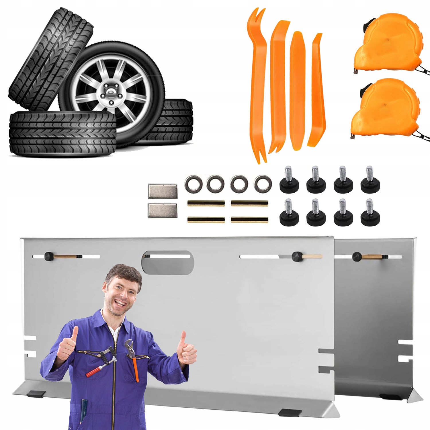 Geometrie Kol Dílenský Nástroj 2 Desky Odměrka Pro Auto