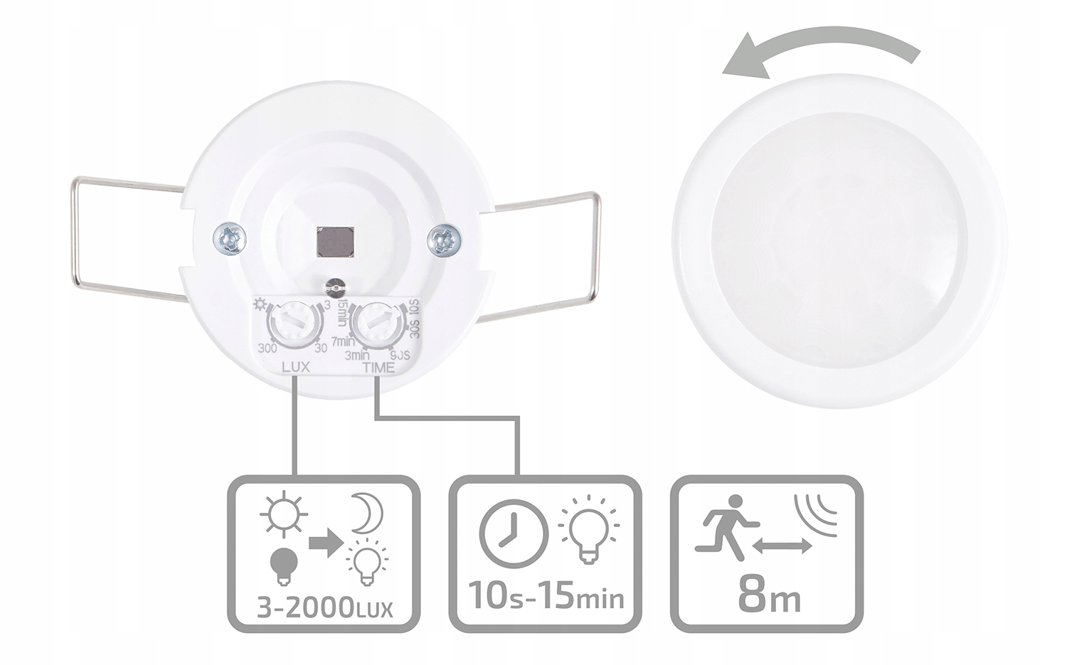 CZUJNIK RUCHU SUFITOWY CP-11B PIR Marka Ecolight