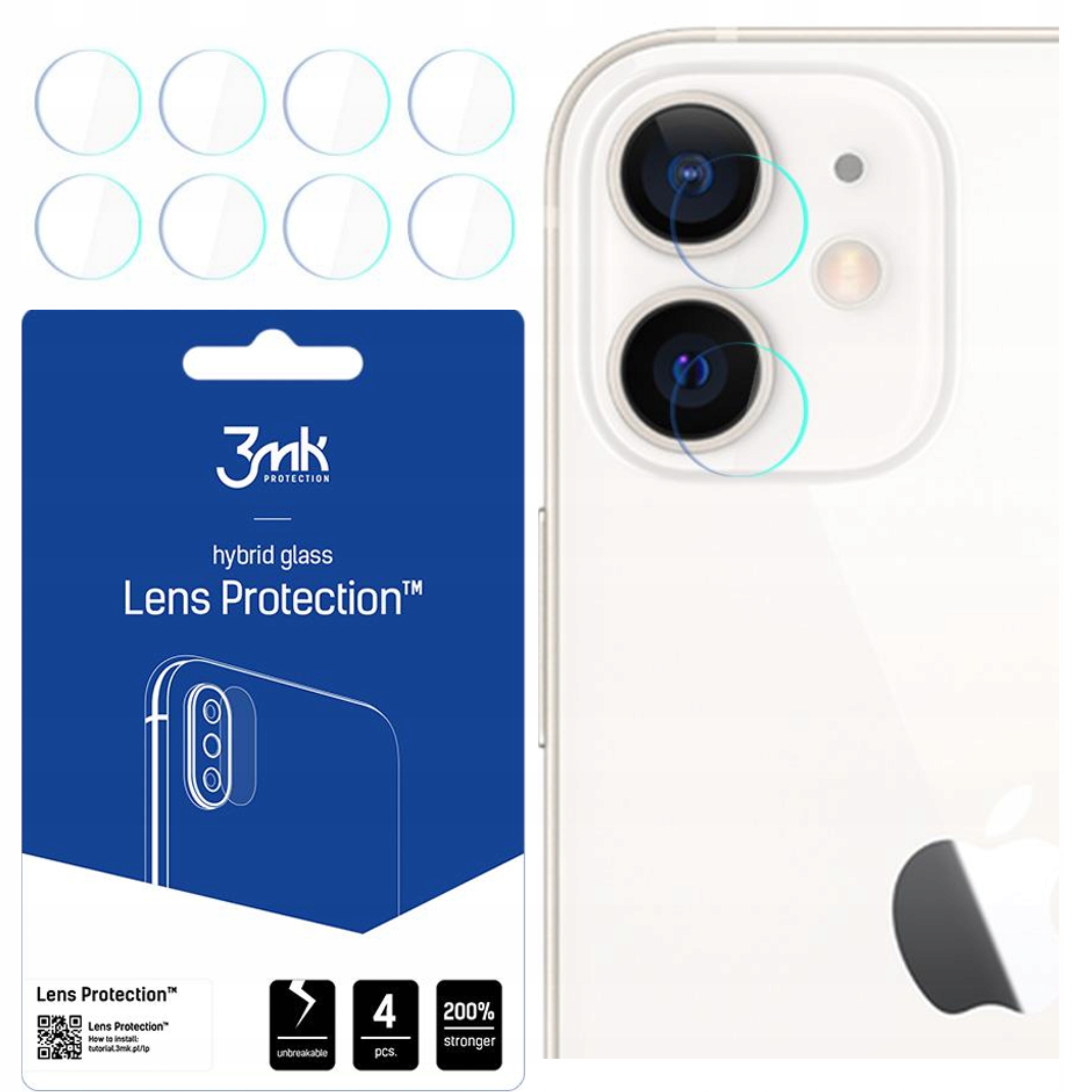 3MK Lens Protection Do Apple Iphone 12 Ochrona Ekranu Z Wzmocnioną Powłoką