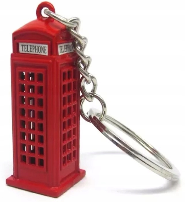 Breloczek Angielska Budka Telefoniczna England telefon Pamiątka Suvenir Red