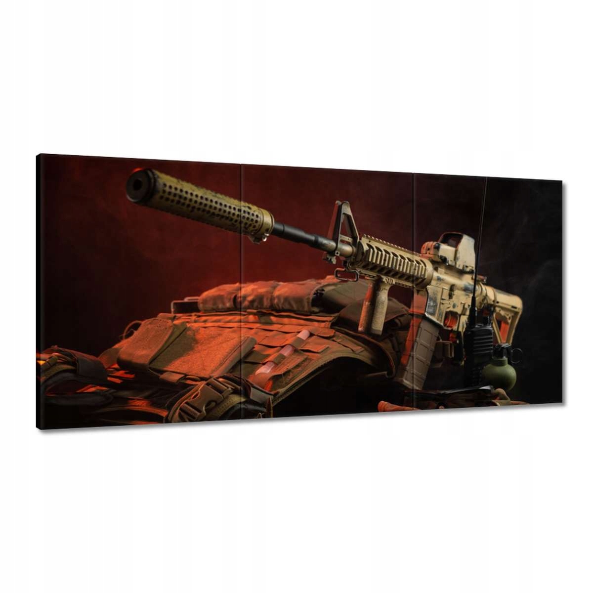 Obrazy 180x90 Zbraň pancier náboje Fbi