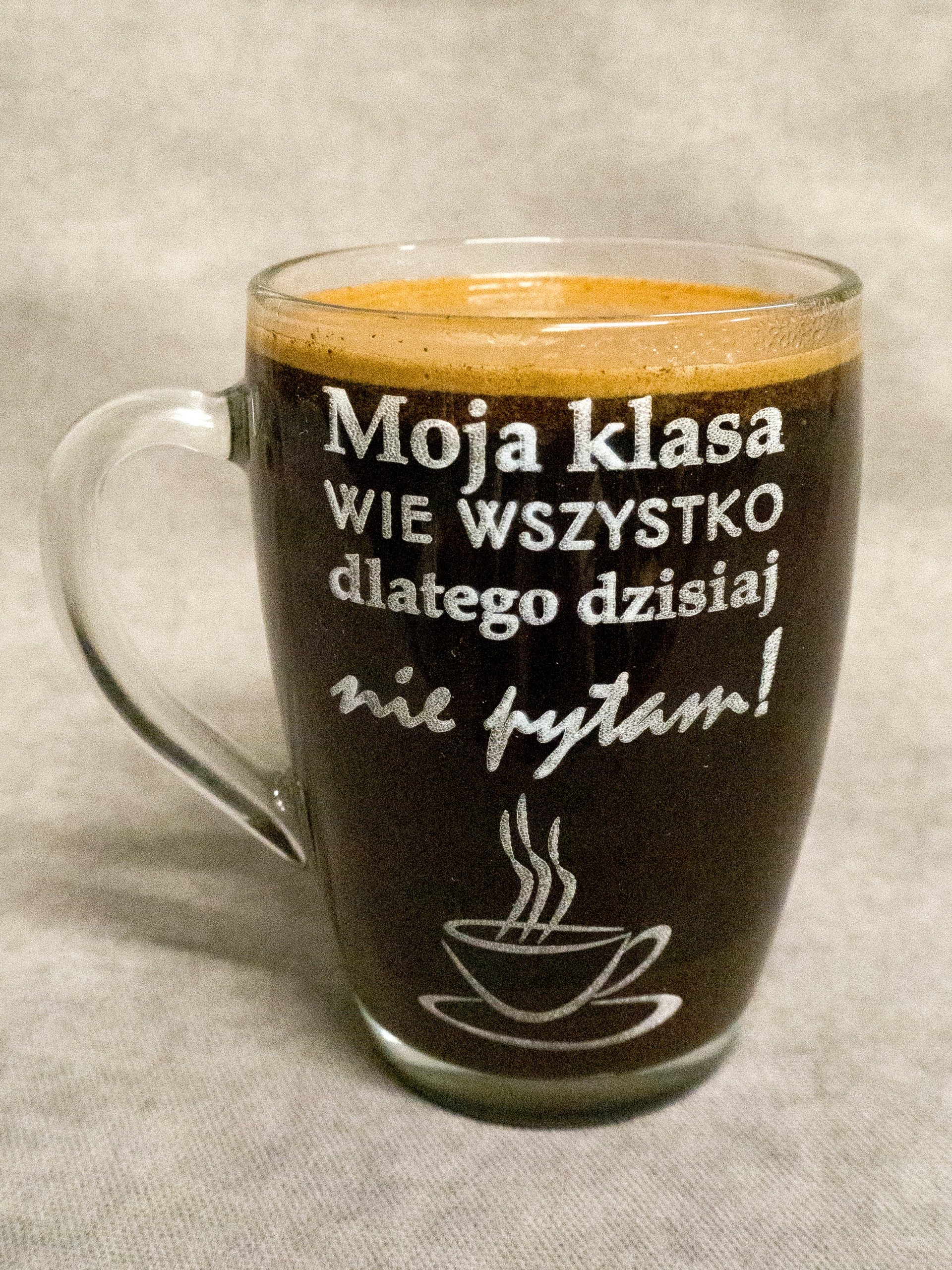

Kubek Szklanka 350ml z grawerem