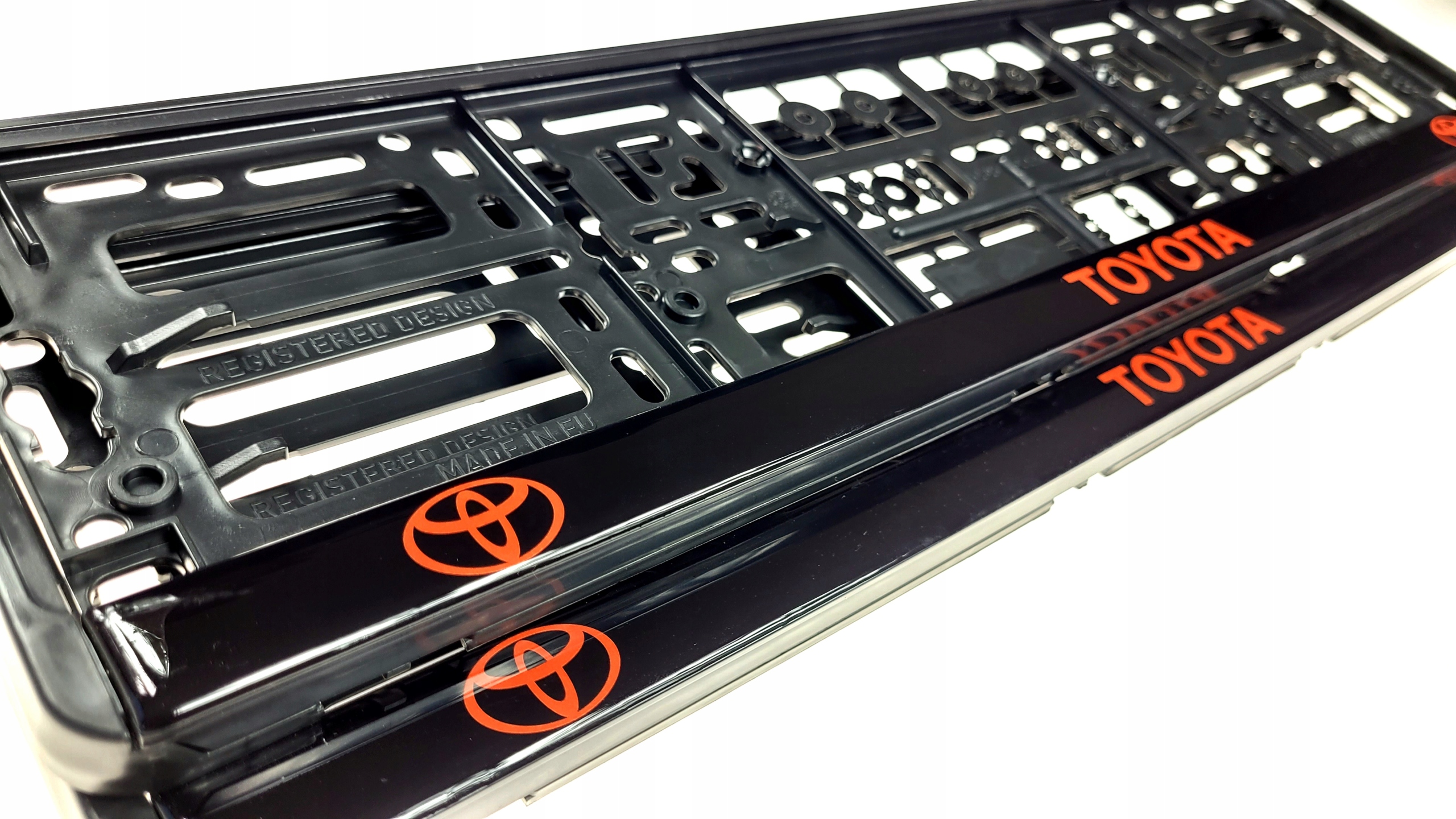 Ramki do tablicy rejestracyjnej Toyota Żelowe 2 sztuki
