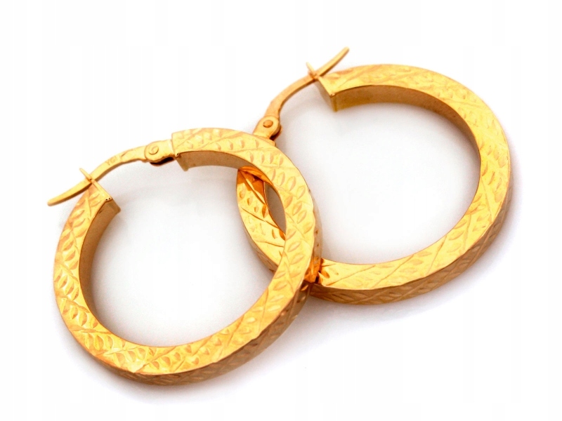 Ženské zlaté náušnice 585 kolečka na anglické zapínání elegantní 14kt