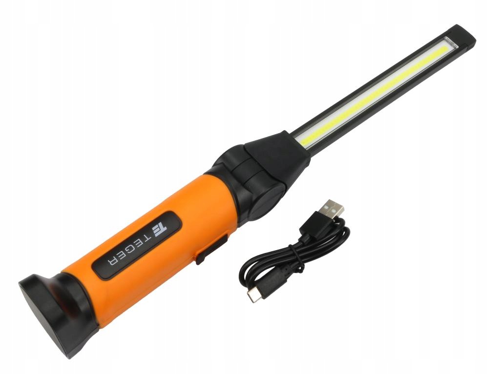 Lampa warsztatowa, Led Cob łamana z przegubem 1120lm 4000 mAh, Teger