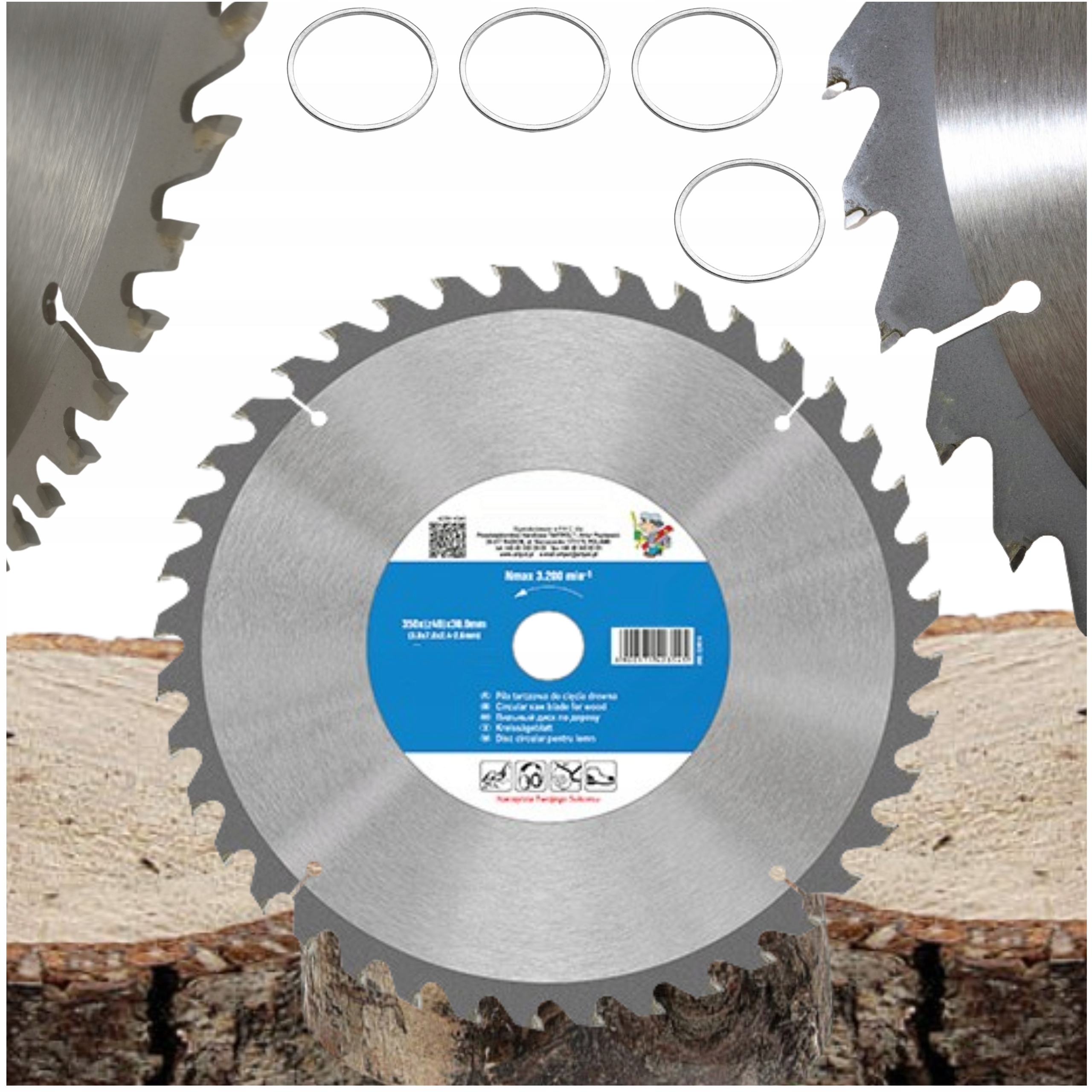 Kotoučová Pila Na Řezání Dřeva 350x30,0 mm Widia 40 Vidiových Zubů