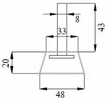 Stopka gumowa antywibracyjna 150 kg 4 szt M8 Zawiera baterie nie