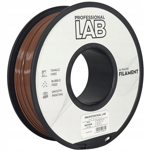 Filament PETG brązowy 1,75mm 1kg Professional Lab do drukarki 3D