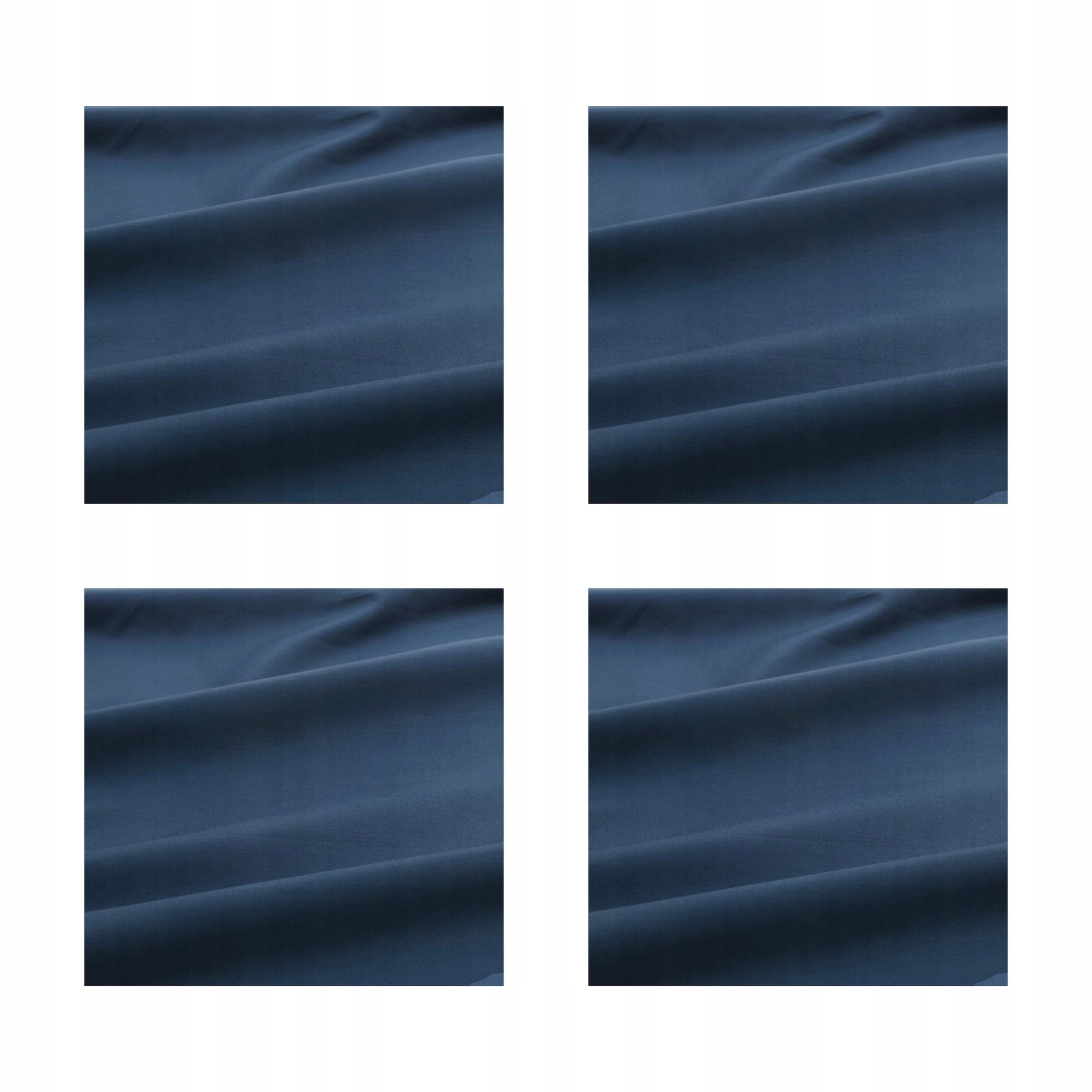 4 szt. Prześcieradło Ullvide granatowe 180x200 cm z gumką