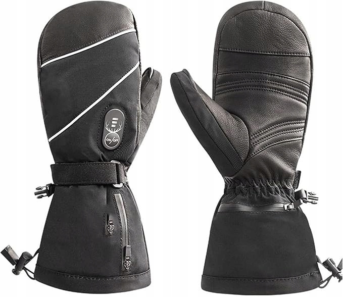 Rękawice podgrzewane elektryczne zimowe męskie damskie Baterie Rozm. M