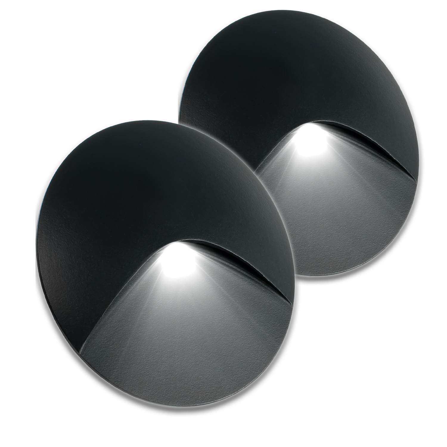 2x Aluminiová Schodišťová Osvětlovací Objímka Osvětlení Schodů