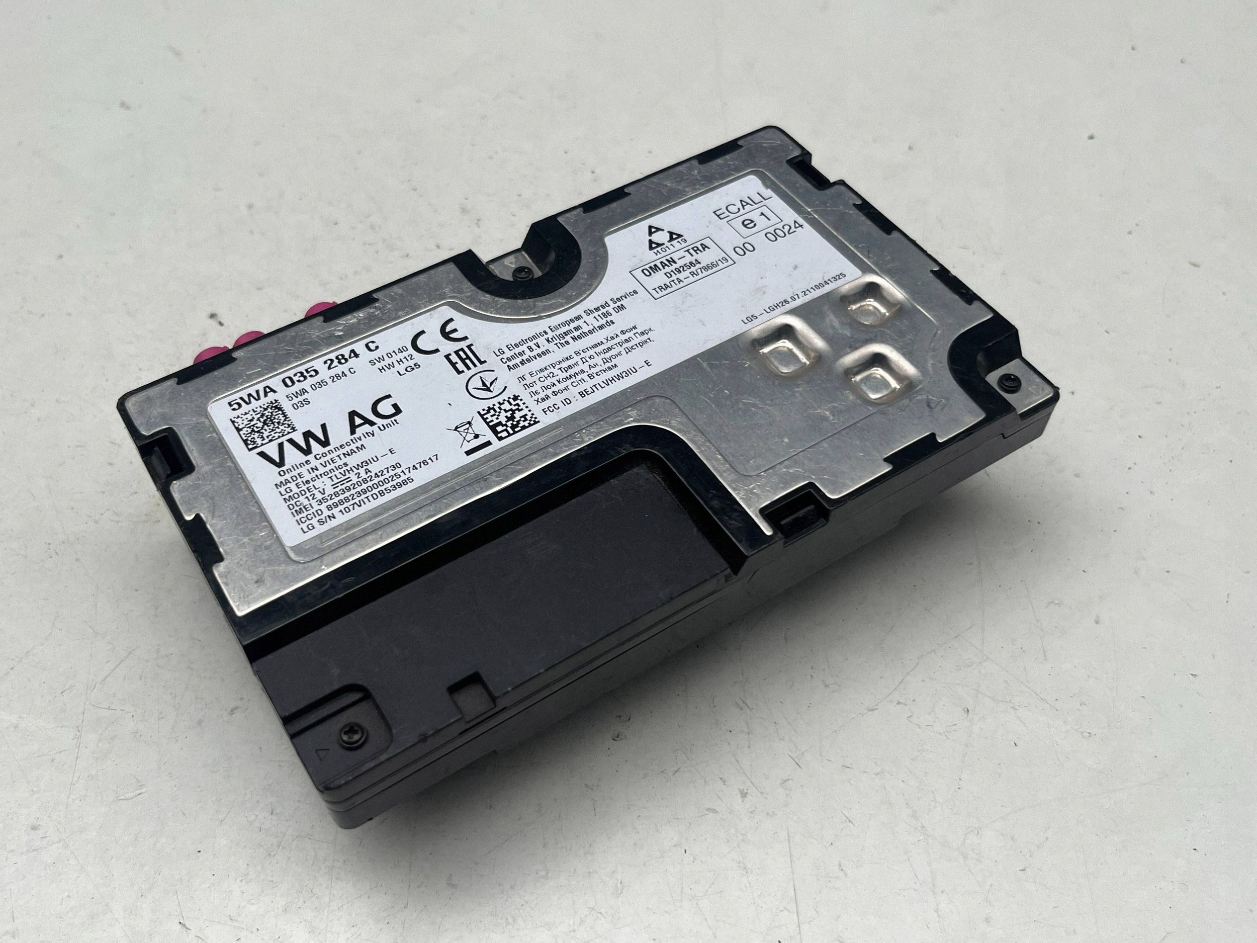 VOLKSWAGEN module control unit KOMFORTU 5WA035284C @M