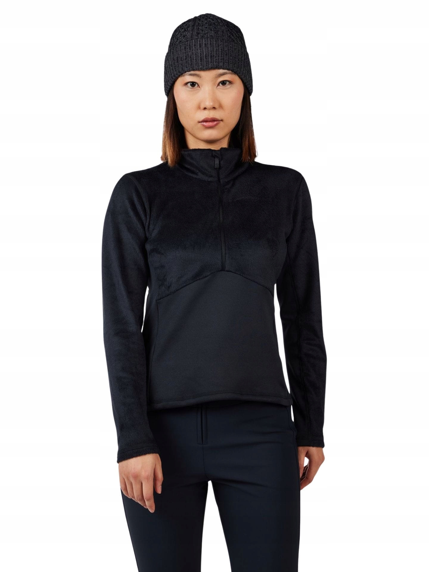 Mikina lyžařská mikina Rossignol Diretta Half-Zip Fleece Black S