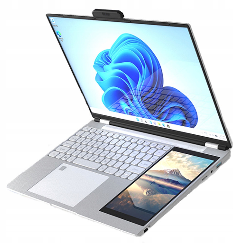 15,6-palcový notebook s dvoma obrazovkami a 7-palcovou dotykovou obrazovkou na písanie rukou