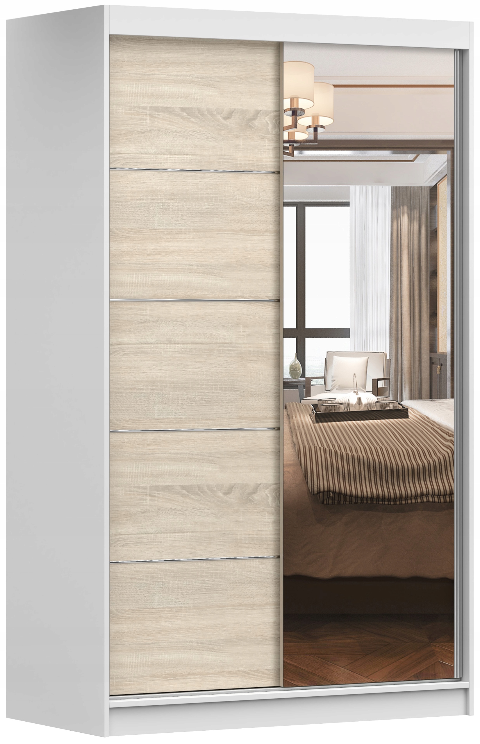 

Szafa przesuwna Neomi 05 120 z lustrem półki