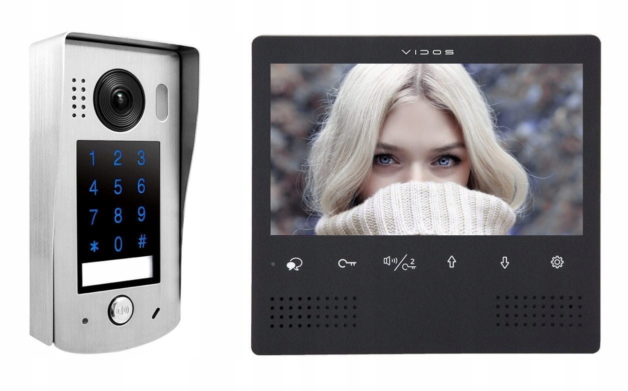 WIDEODOMOFON VIDOS DUO 2-żyłowy SZYFRATOR WIDEOFON