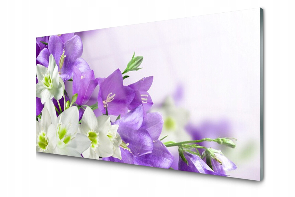 

Panel szklany dekor Kwiaty Roślina 140x70 + Klej
