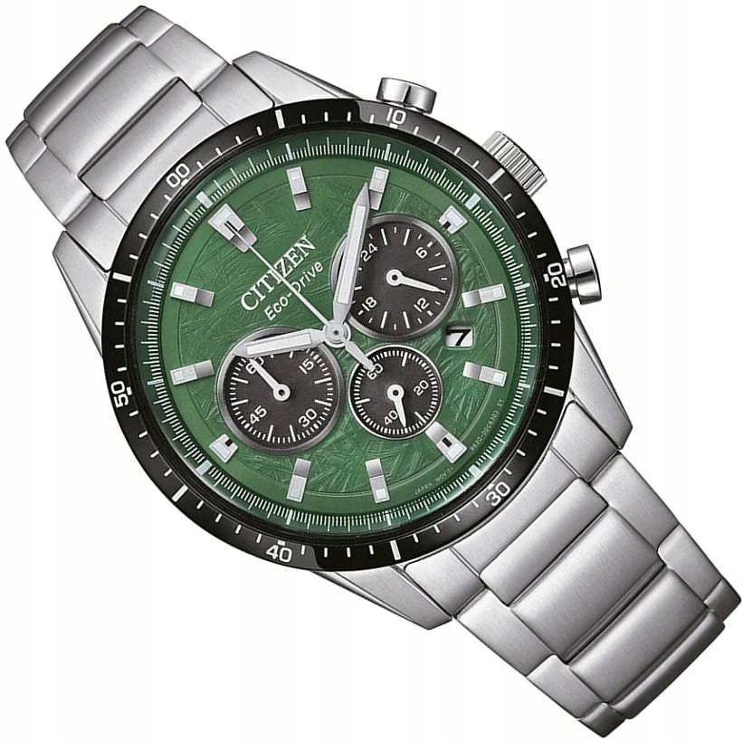 Pánské Hodinky Citizen CA4624-56X Solární Pilot Chrono Zelené Ø39 mm