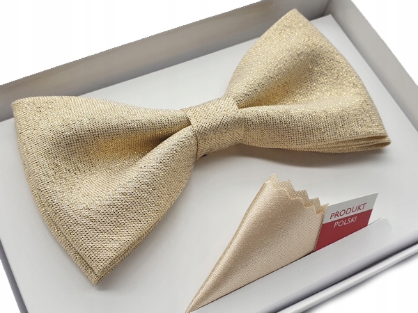 MUCHA / MUSZKA MĘSKA ZŁOTA WE WZORY + POSZETKA