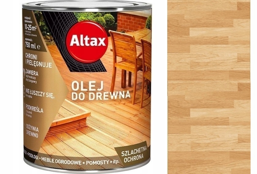 

Altax Olej Do Drewna Tarasów 0,75L Bezbarwny