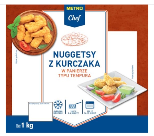 Levně Metro Chef Kuřecí nugety v teplotě 1 kg