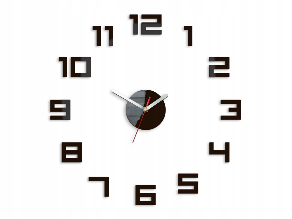Zegar ścienny DIGITS WENGE 12 SUPER KOLORÓW -50 cm Marka ModernClock
